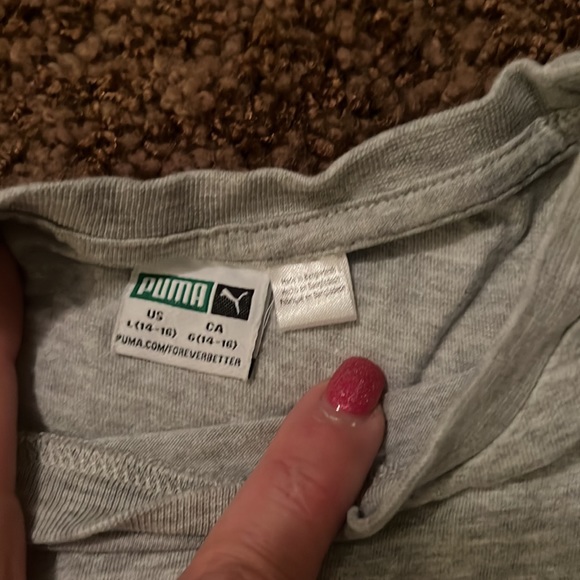 Boys set of 2 tshirts, 1 is sleeveless. Boys Sz L Puma - Picture 5 of 5